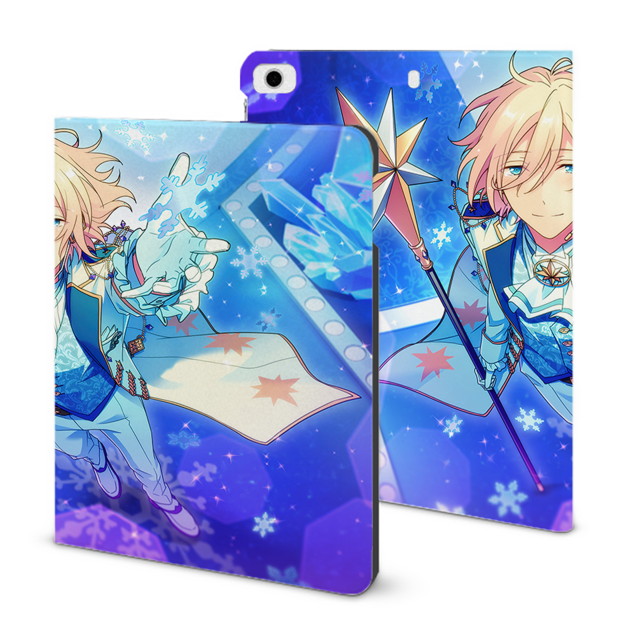 （画像用） あんさんぶるスターズ! Ensemble Stars IPad ケース ブック型 PUレザー TPU 耐衝撃 軽量 薄型 ペン収納なし 全面保護 IPad 各モデル対応